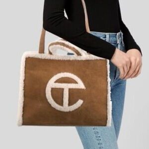 UGG Tan Shearling Tote Bag